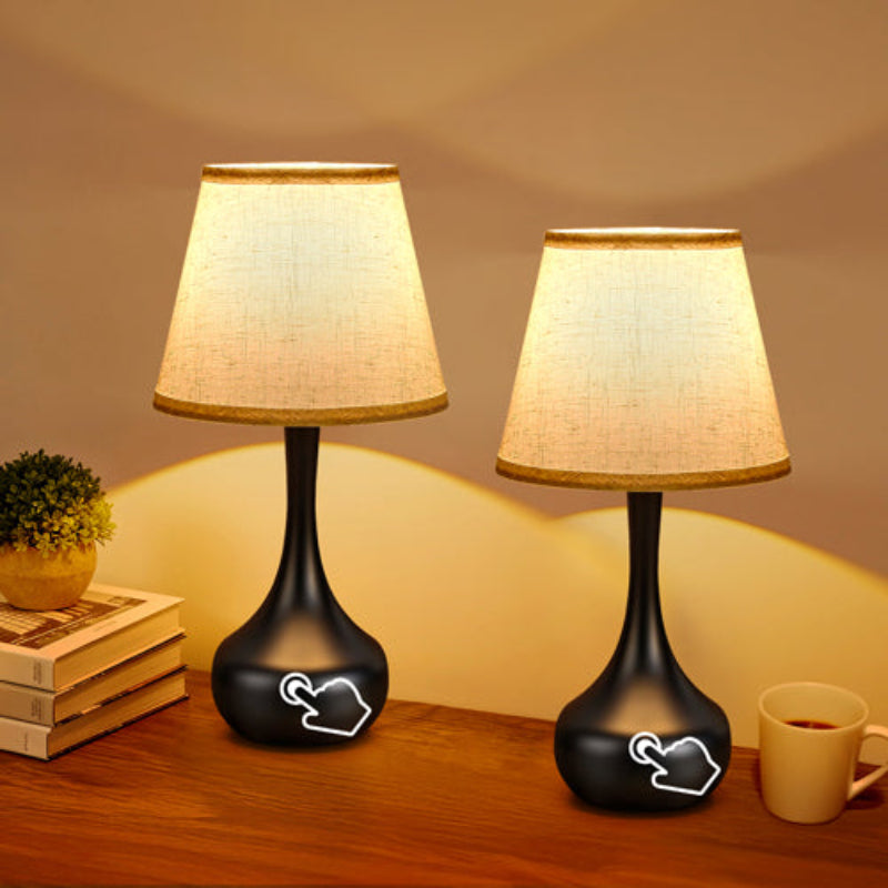 Lamps By Ingleside 3-Way Dimmable Bedside Lamps Set of 2 - Touch Table Lamps
